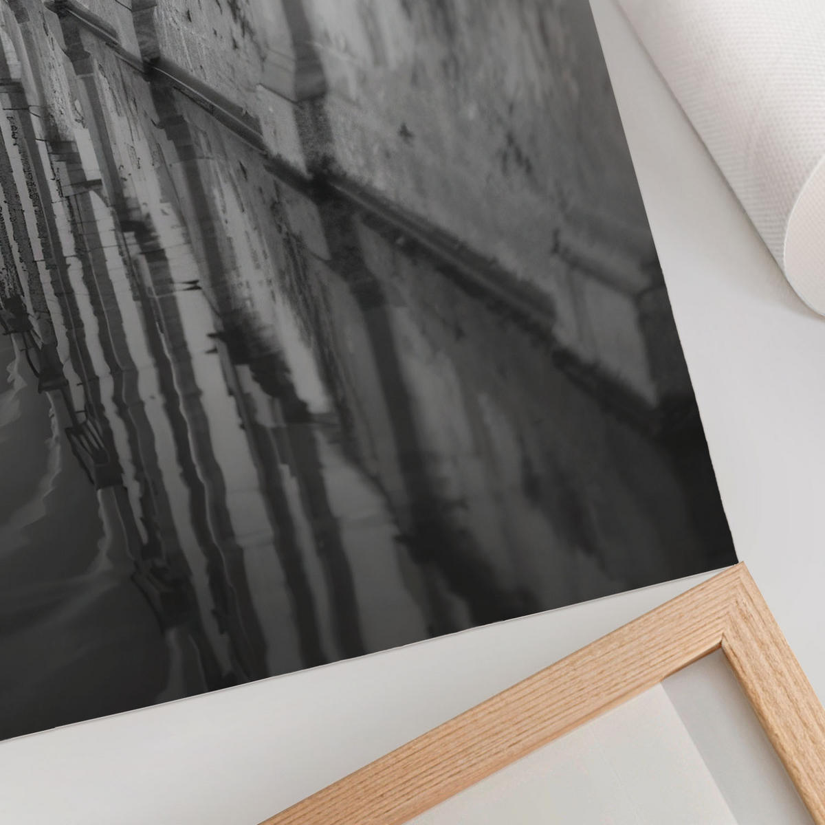 POSTER - 42x59 cm - Visual Echo - Architektonische Symmetrie - Schwarz, Textil (42/59/0.1cm) - TULUP