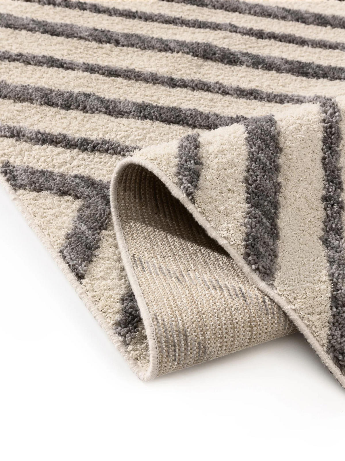 TEPPICH Junis Cream 160/230 cm - Creme, Naturmaterialien/Textil (160/230cm) - benuta