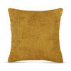 KISSENHÜLLE Chenille Cross 60 cm x 60 cm in Senf - Weiß, Textil (60/60cm) - Bestlivings