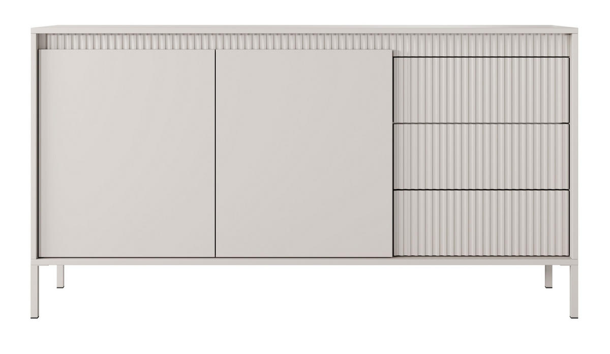 KOMMODE 154 cm Santori mit Schubladen, Beige - Beige, Holz (154/81/40cm) - Emporius