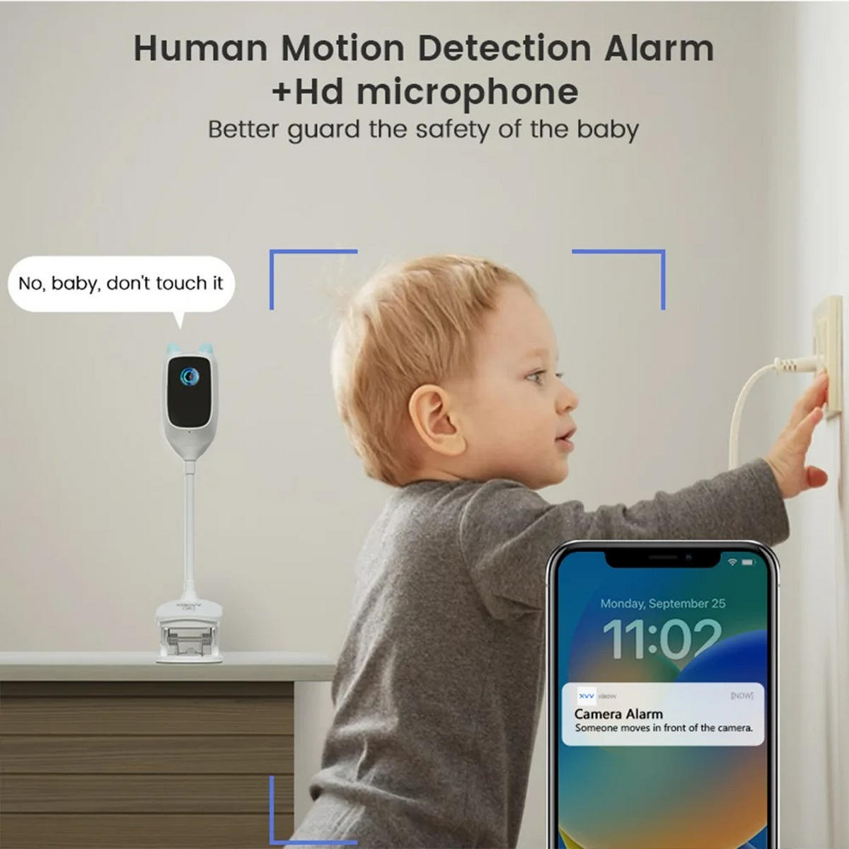 BABYPHONE 3MP Video Monitor, Weiß - Weiß, Kunststoff - Kaket