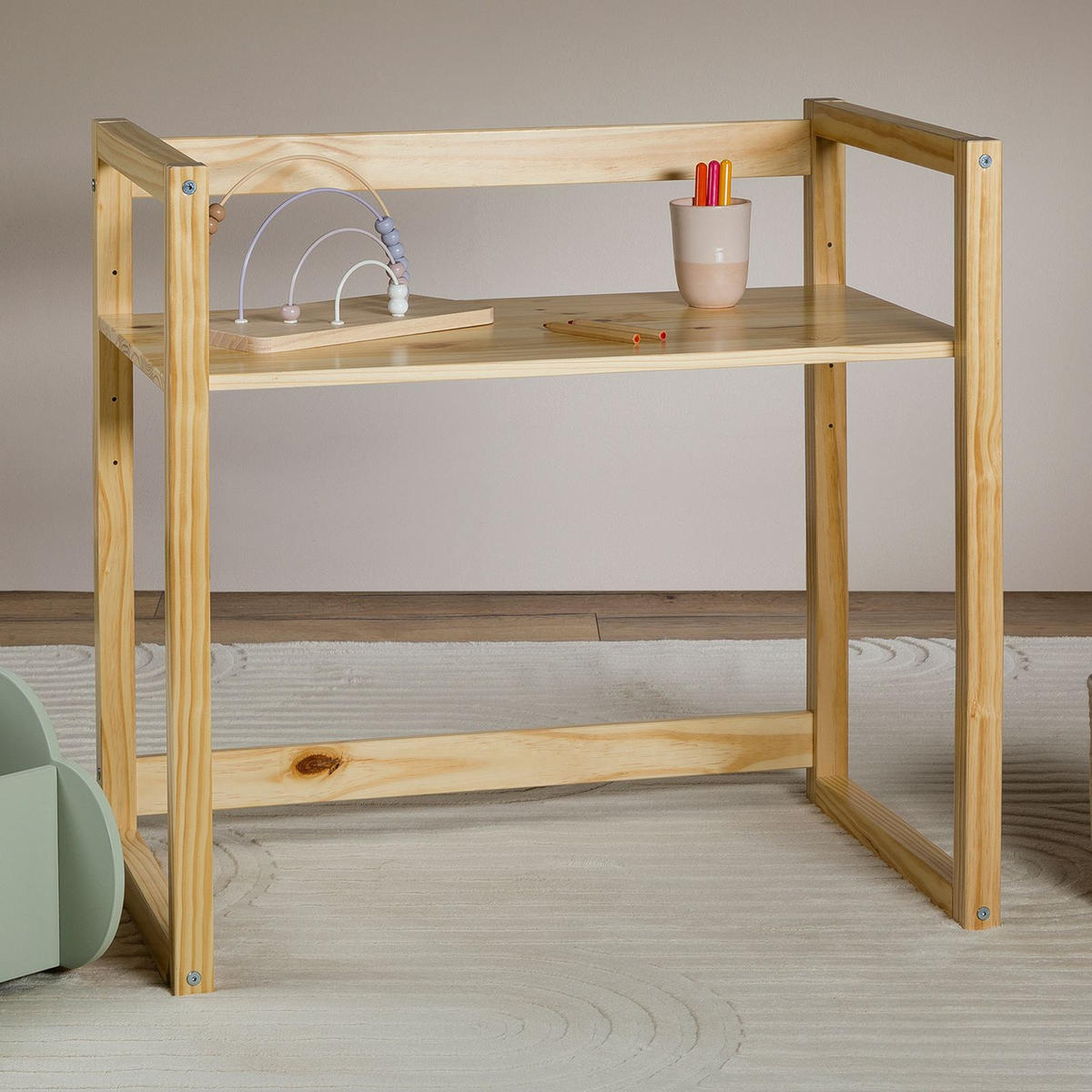 KINDERSCHREIBTISCH SUZA natur - Naturfarben, Holz (80/75/47cm) - IDIMEX