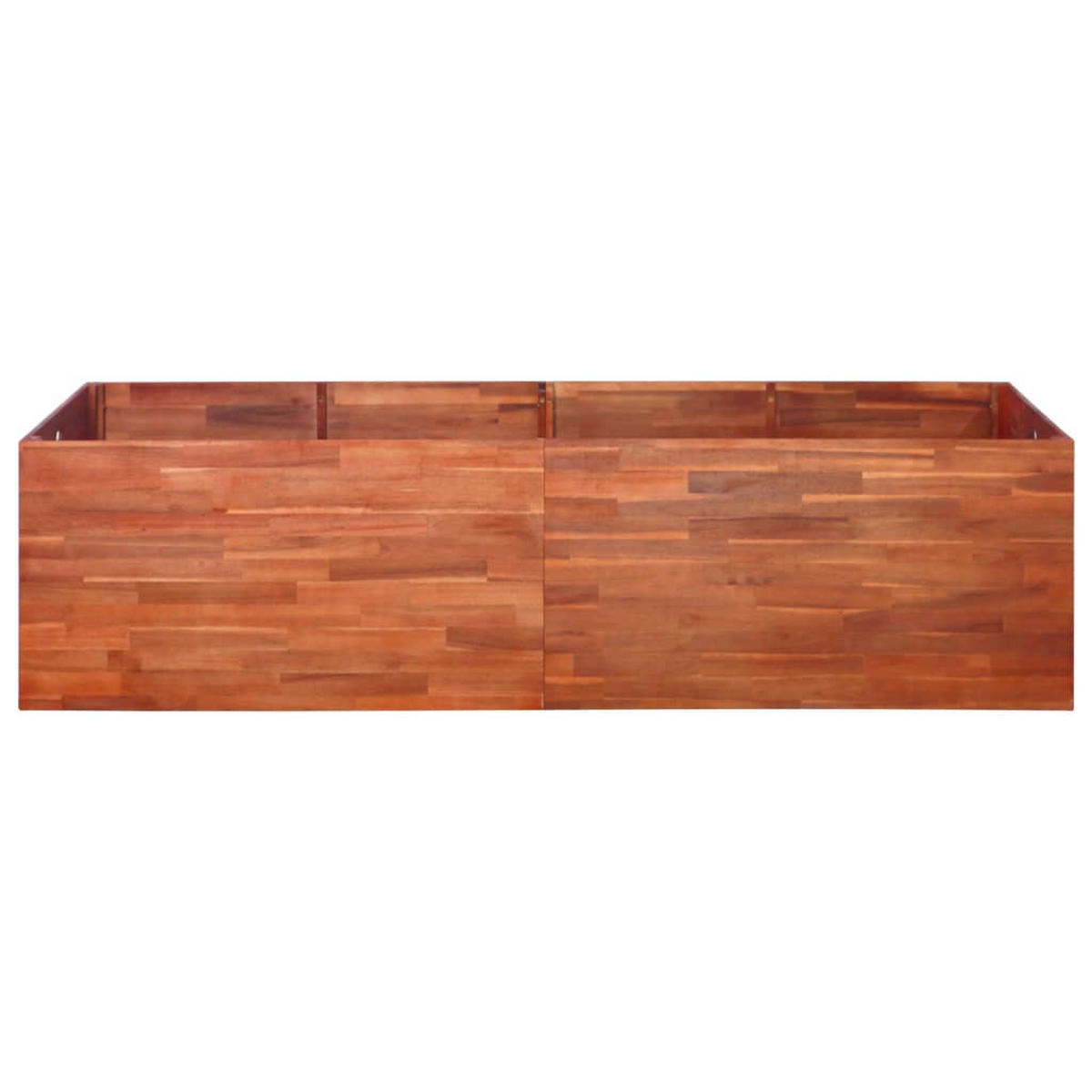 GARTEN-HOCHBEET Akazienholz 200x50x50 cm - Braun, Holz (200/50/50cm) - furnicato