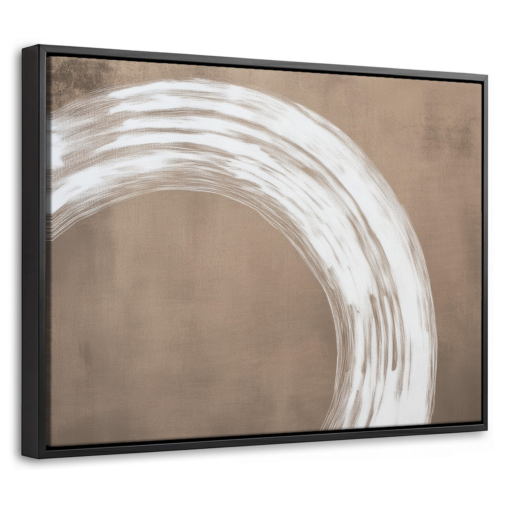 LEINWAND Bilder mit Rahmen - Farbe - Braun - Japandi - 40x30 - Kupferfarben, Textil (40/30cm) - MuchoWow
