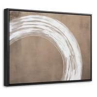 LEINWAND Bilder mit Rahmen - Farbe - Braun - Japandi - 40x30 - Kupferfarben, Textil (40/30cm) - MuchoWow