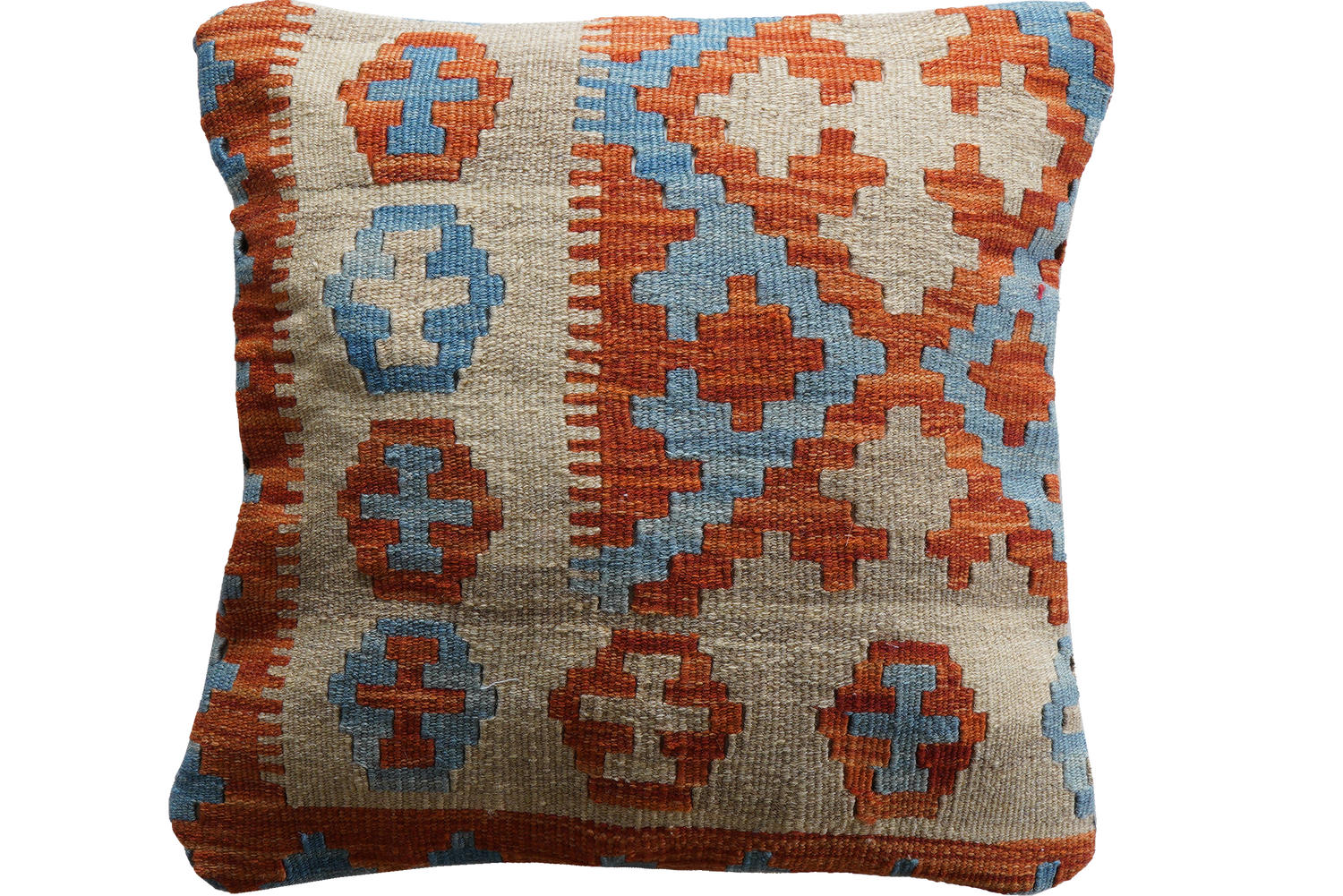 KELIM-KISSEN Mehrfarbig 50/50 cm Schurwolle - Multicolor, Textil (50/50cm) - Looma