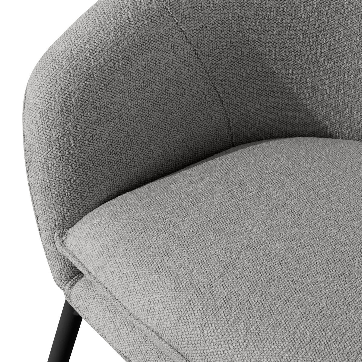 GARTENSESSEL SOLIS - Grau, Textil/Metall (69/76/66cm) - KONSIMO®
