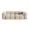 SOFA Loretto aus Samt leichtes beige 4 Sitzplätze - Creme, Textil (100/68/250cm) - Cosmopolitan Design