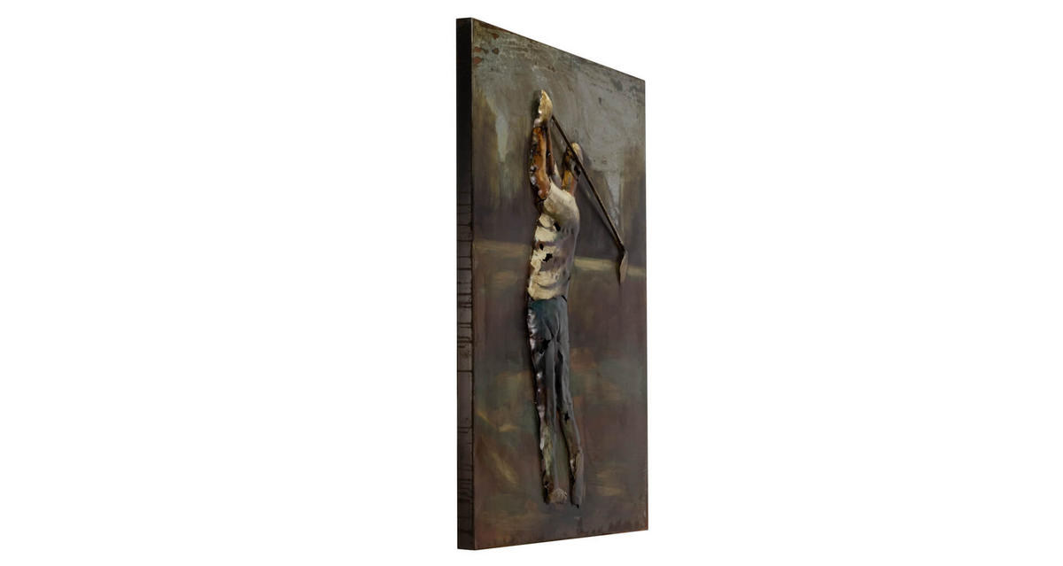 METALLBILD Braun 75/100 cm - Braun, Metall (4.7/100cm) - KUNSTLOFT