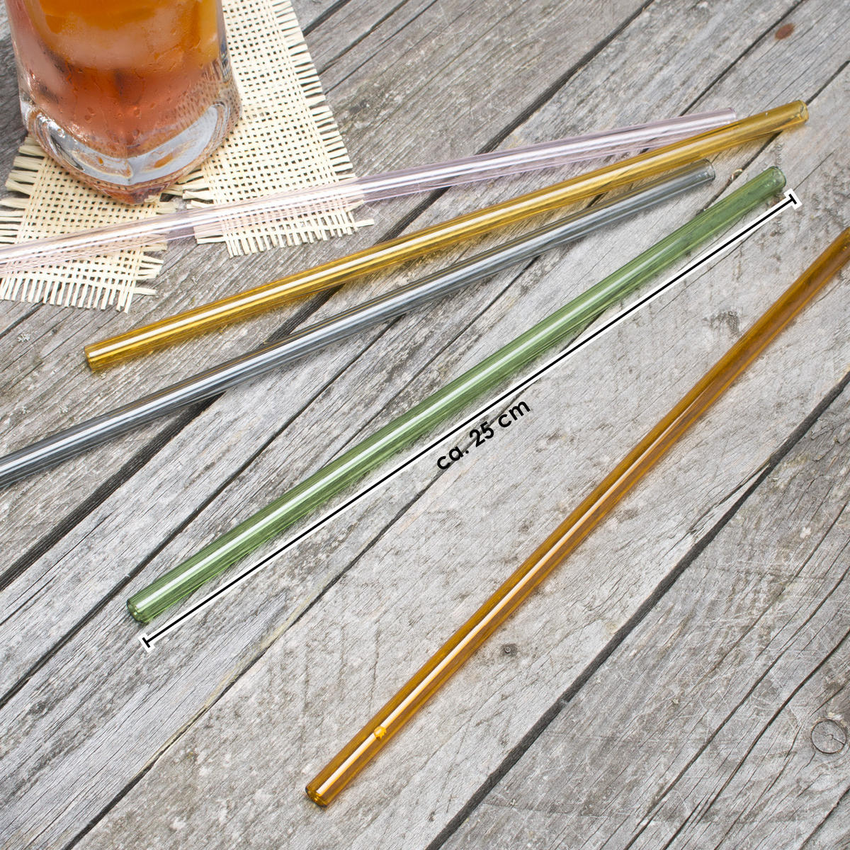 GLAS-TRINKHALME, bunt, Borosilikatglas - Multicolor, Glas (0.8/25cm) - bremermann