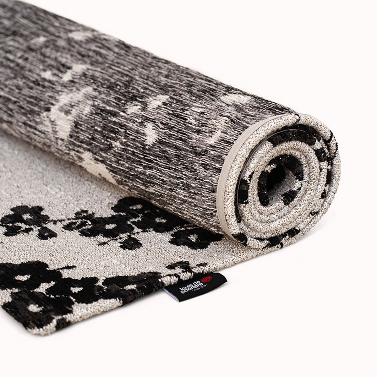 TEPPICH Night Snow Sakura 80/150 cm - Schwarz, Kunststoff/Textil (80/150cm) - Louis De Poortere
