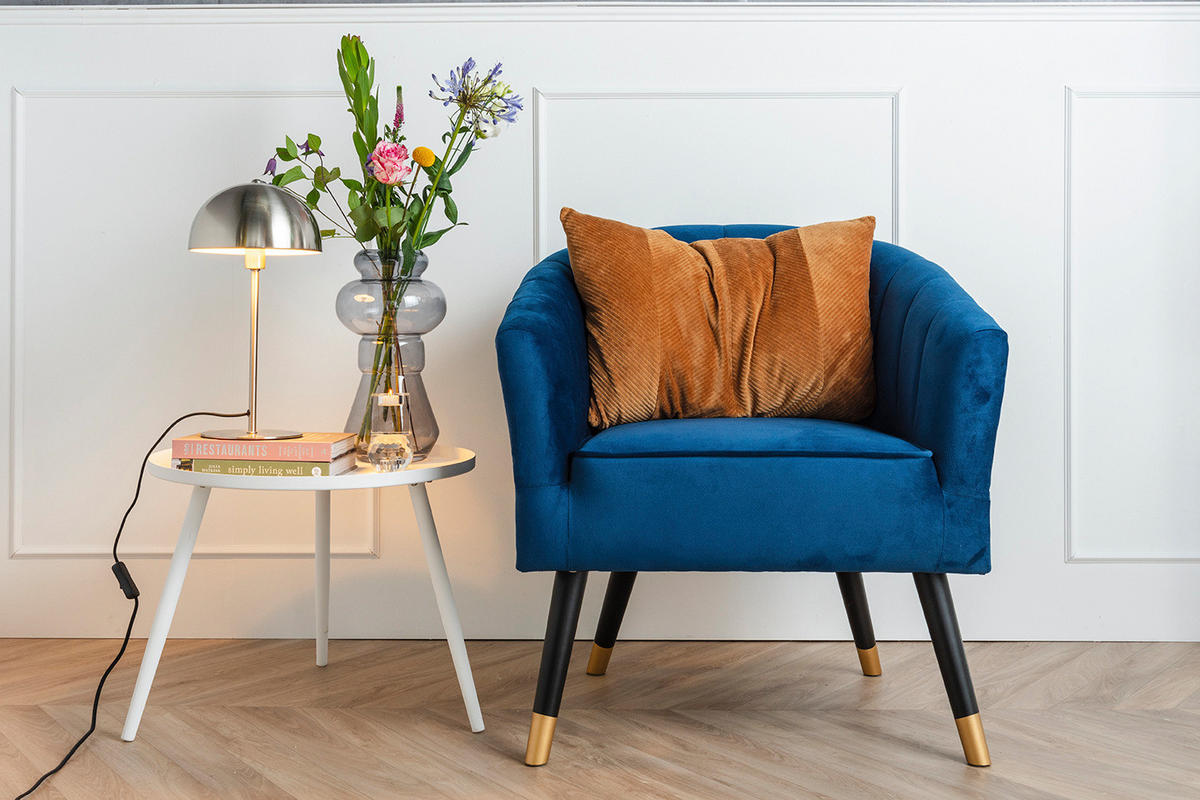 TISCHLAMPE Pilz Bonnet Ø 20 cm - Silberfarben, Metall (20/20/39cm) - Leitmotiv