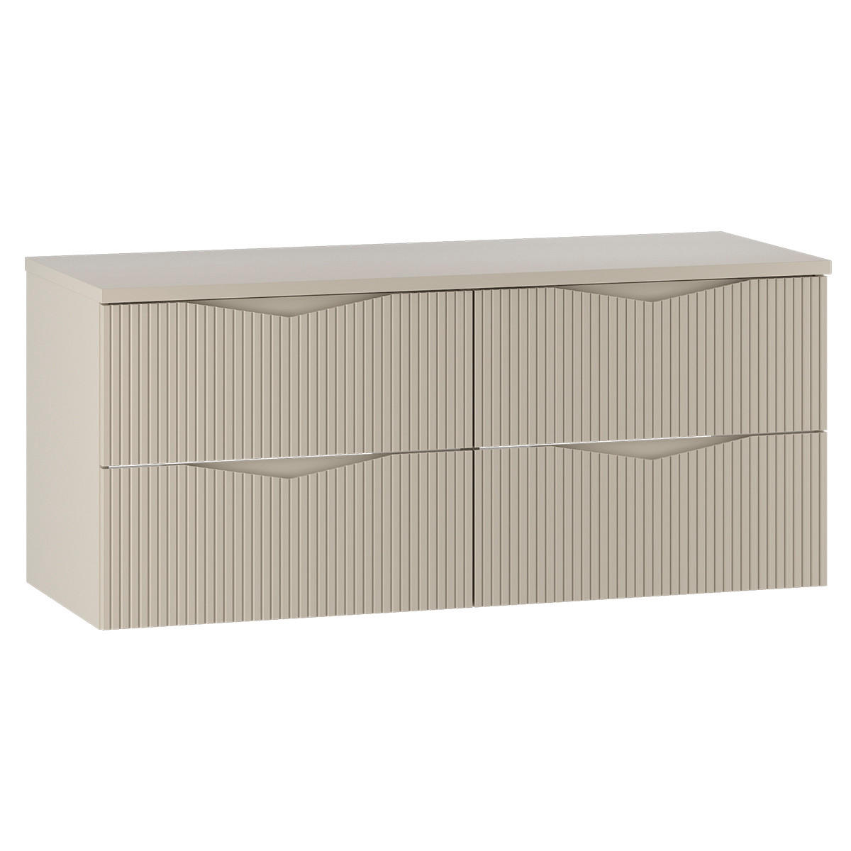 WASCHTISCHUNTERSCHRANK 120.6cm Tao Kaschmir - Beige, Holzwerkstoff (120.6/52.2/46.5cm) - Petits-meubles