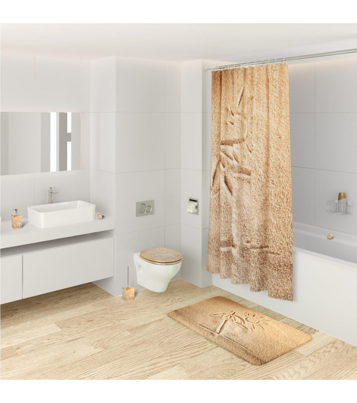 SEIFENSPENDER Sunshine - Beige, Kunststoff (8/16/8cm) - Sanilo