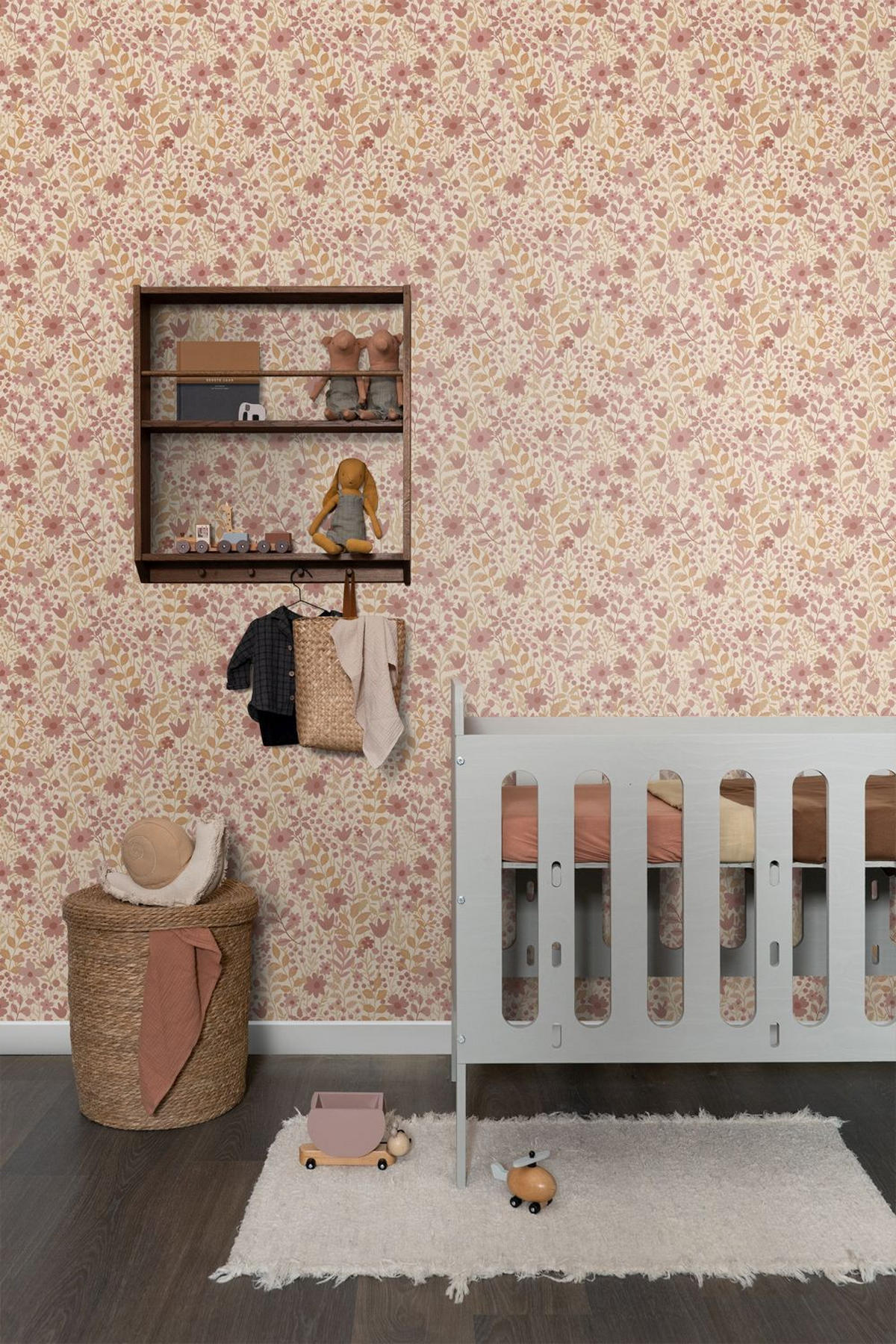 TAPETE Blumen 50 x 900 cm - Lila, Papier (50/900cm) - ESTAhome