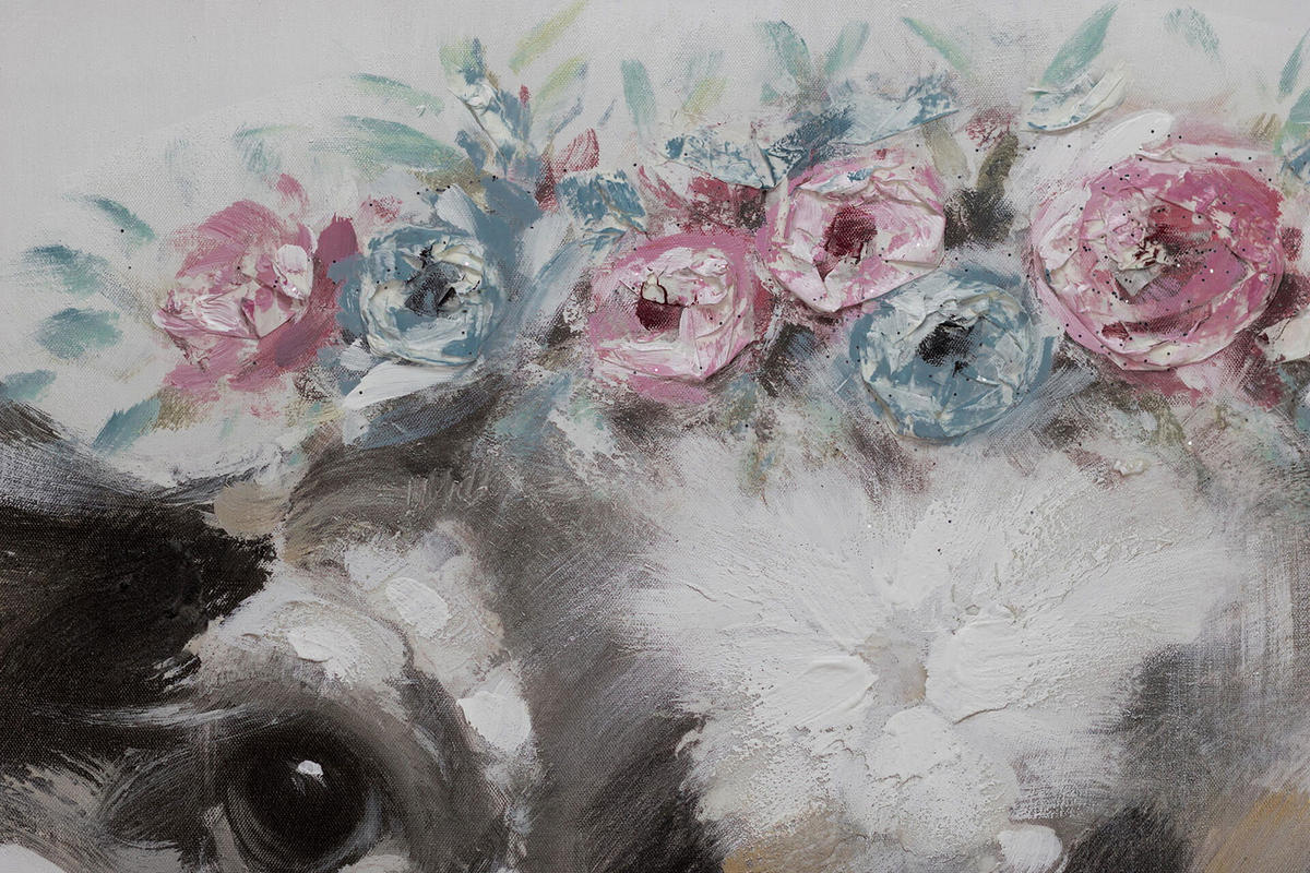 ÖLGEMÄLDE 80/80 cm - Braun, Holz/Textil (1.4/80cm) - KUNSTLOFT