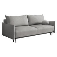 SCHLAFSOFA Dalia - Hellgrau/Schwarz, Holz/Textil (225/88/98cm) - MIRJAN24