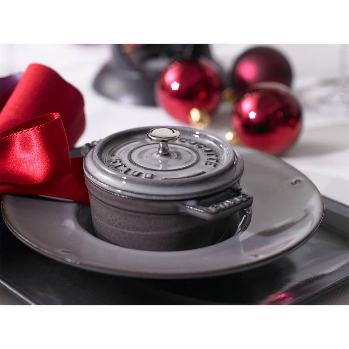 TOPF Graphit 13/9.9/7 cm NPC405001060 - Graphitfarben, Metall (10cm) - Staub