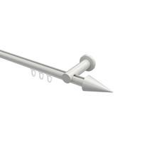 INNENLAUF-GARDINENSTANGEN-SET Platon Savio 480 cm (geteilt in 3 x 160 cm), 1-läufig, 20 mm Ø Weiß - Weiß, Metall (480cm) - INTERDECO