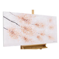 ACRYLBILD HANDGEMALT 120/60 cm - Pink, Holz/Textil (120/60cm) - KUNSTLOFT