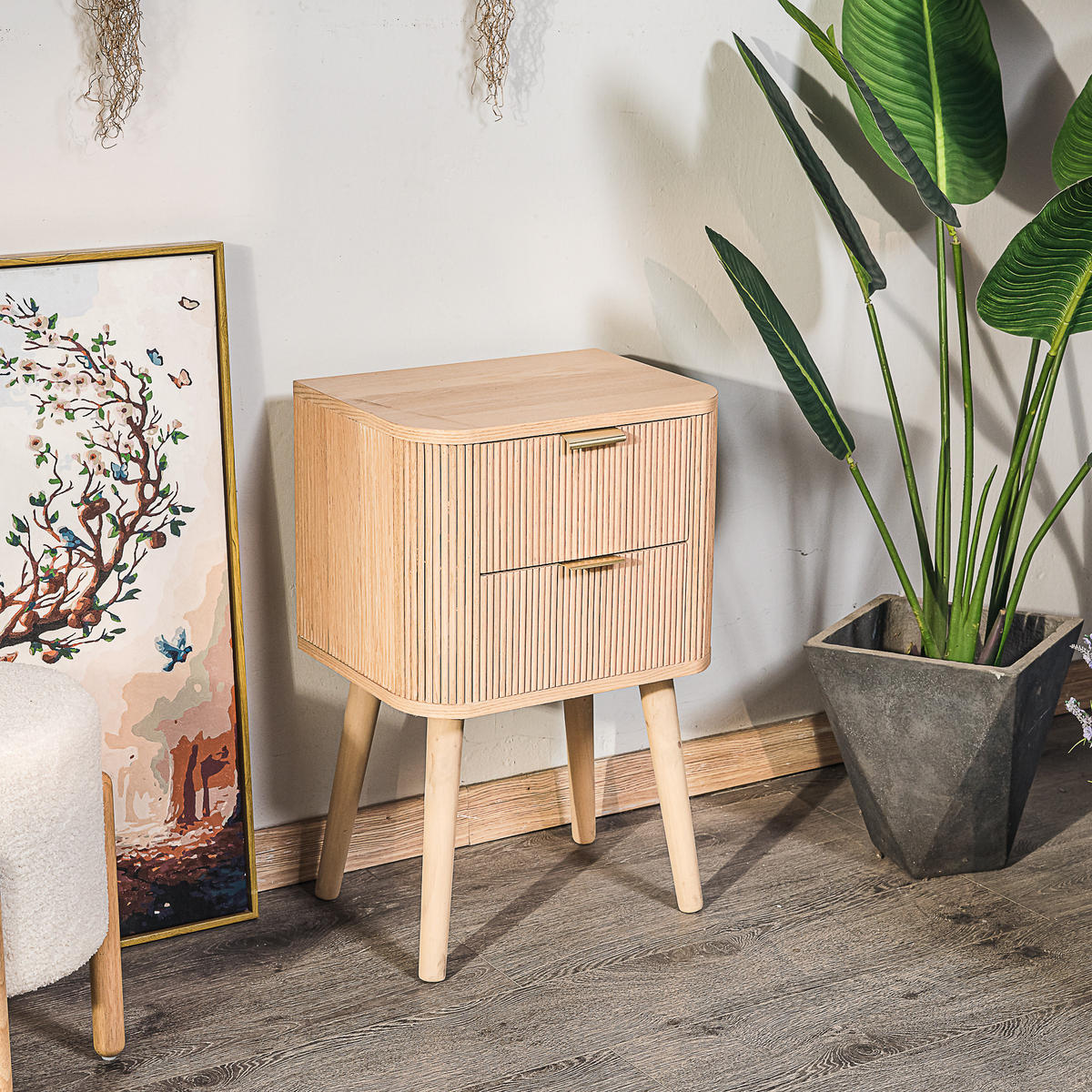 NACHTTISCH Rechteckig Braun 40 x 30 x 62 cm - Braun, Holz (40/62/30cm) - Nordlys