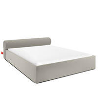POLSTERBETT LUNEO - Creme/Schwarz, Holz/Holzwerkstoff (182/204cm) - KONSIMO®