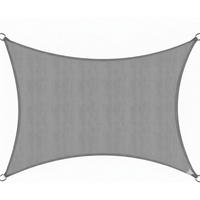 SONNENSEGEL SolVision PS9 400x500cm rechteckig Grau PE - Grau, Kunststoff (300/200cm) - Sol Royal