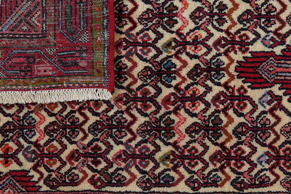 LÄUFER Orient handgeknüpft Assadabad Beige 193/77 cm Schurwolle - Beige, Textil (77/193cm) - Looma