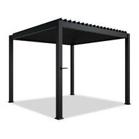 PERGOLA/ LAMELLENDACH Tahiti 3x3 m anthrazit - Anthrazit, Metall (300/240/300cm) - Juskys