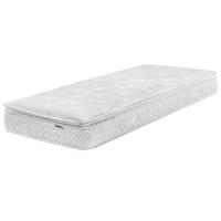 MEMORYSCHAUM-TASCHENFEDERKERNMATRATZE H3/4 Fest 90/200 cm Luxus - Beige, Textil (90/200cm) - Beliani