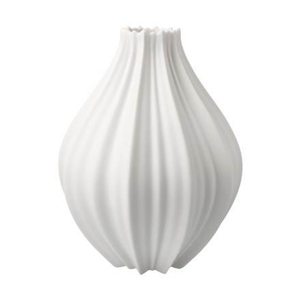VASE Bahar, Biskuit-Porzellan, weiß, H 18 cm - Weiß, Keramik (18cm) - Goebel