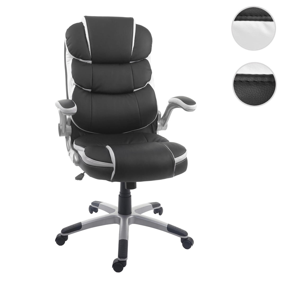 DREHSTUHL HxBxT 120x68x74cm Sitzhöhe 47cm Kunstleder Schwarz - Schwarz, Kunststoff (68/120/74cm) - PROREGAL