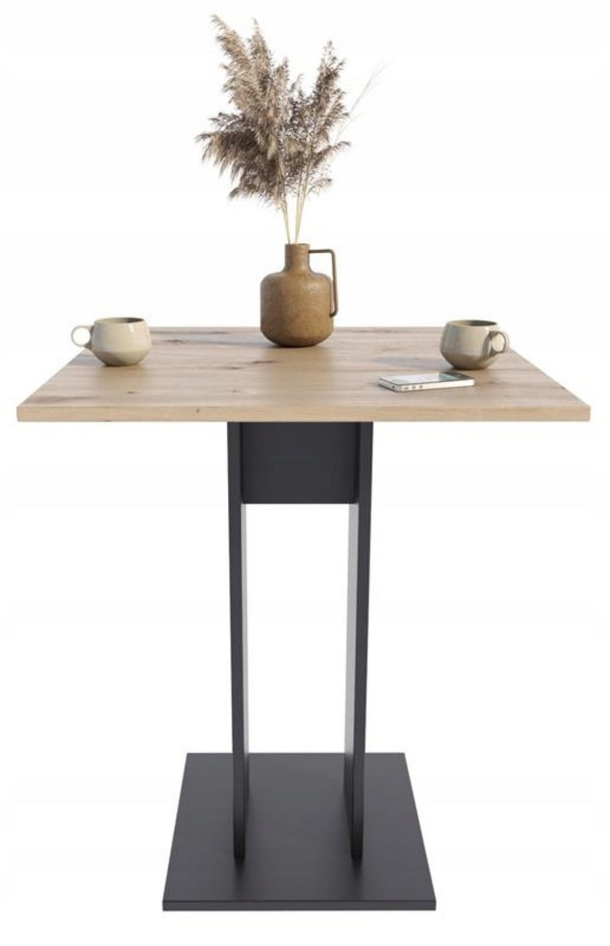 COUCHTISCH JULA Artisan Eiche-Schwarz 70/70/73,6 cm - Multicolor, Holzwerkstoff (70/70/73.6cm) - Matkam Möbel