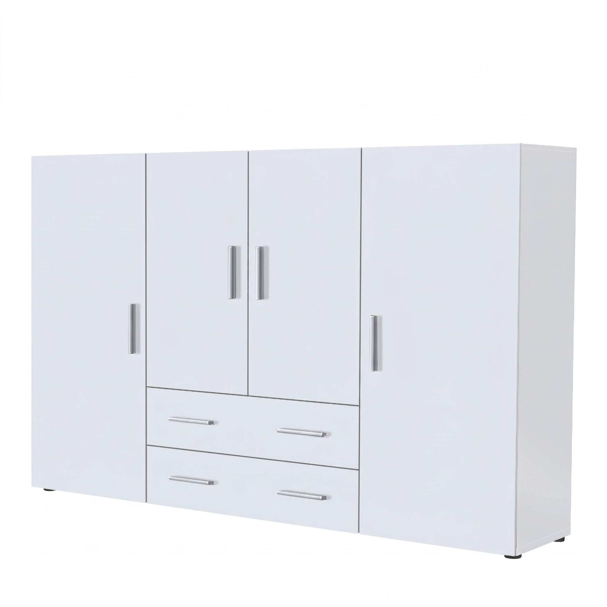 HIGHBOARD Nora Front in Weiß matt - Weiß, Holzwerkstoff (166/106/35cm) - Vladon
