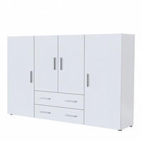 HIGHBOARD Nora Front in Weiß matt - Weiß, Holzwerkstoff (166/106/35cm) - Vladon