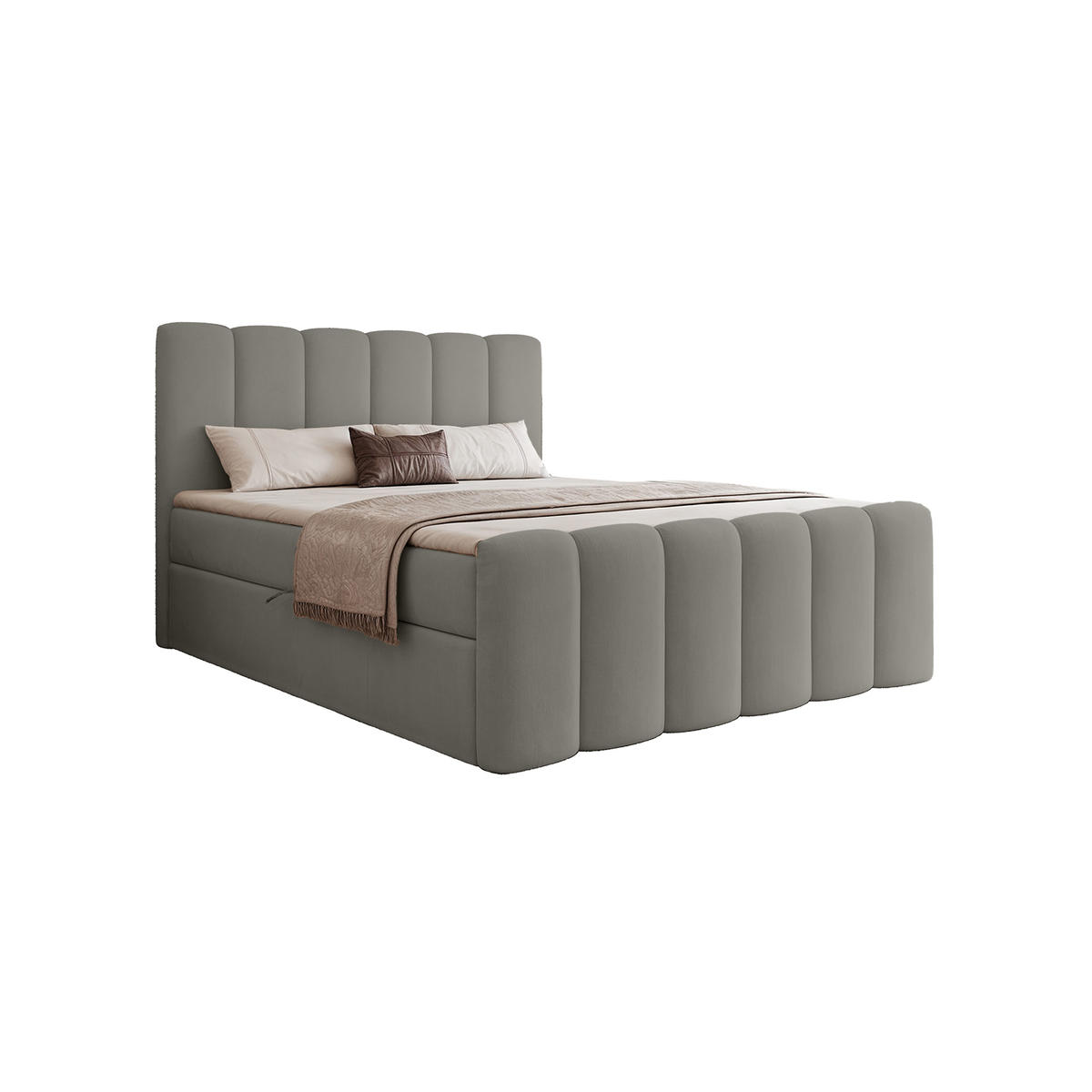 BOXBETT Perrone 120x200 cm, Dunkelgrau - Dunkelgrau, Textil (120/200cm) - Fedve