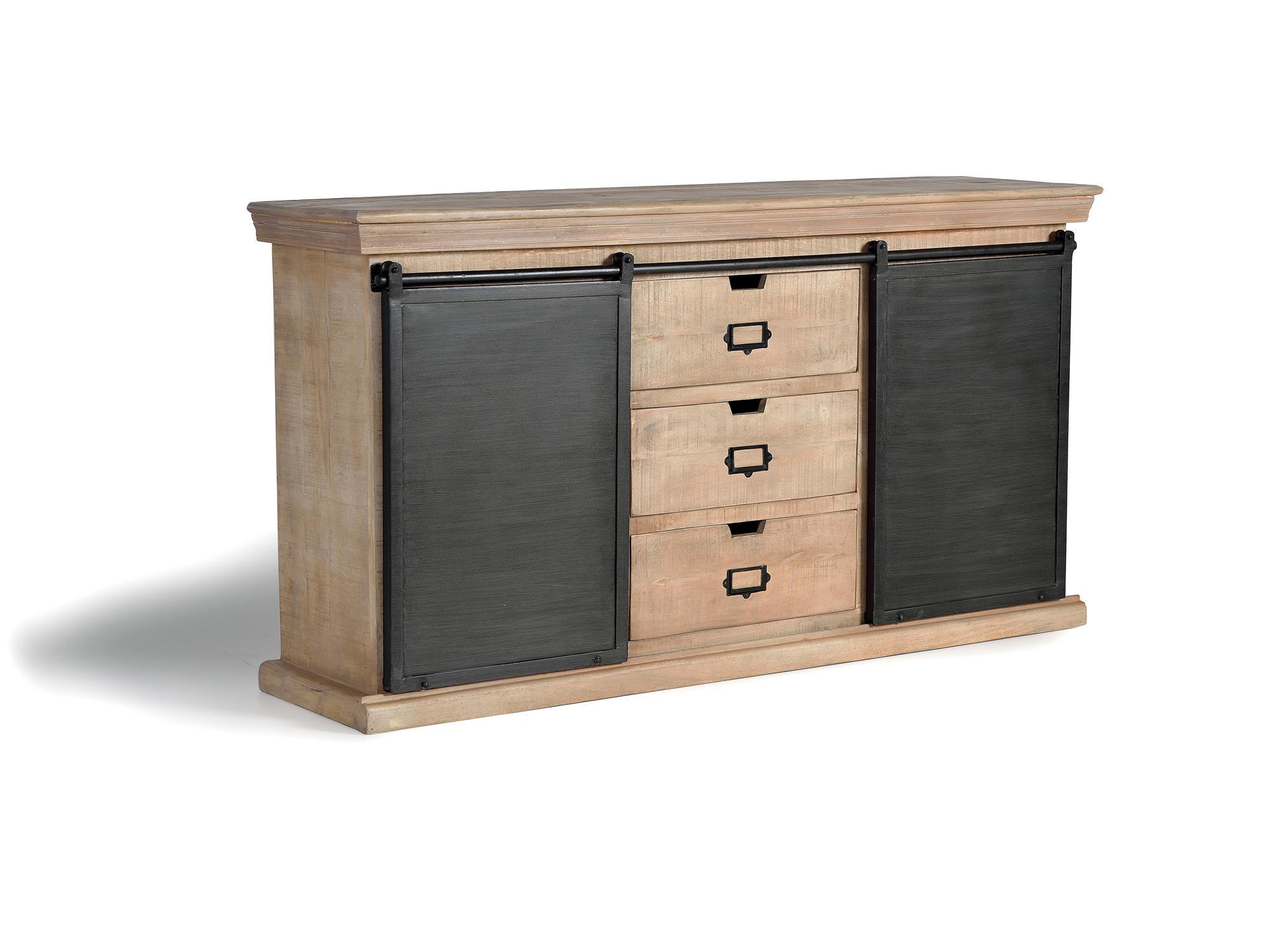 SIDEBOARD aus Akazienholz - Braun, Holz (40/85/160cm) - Giner y Colomer