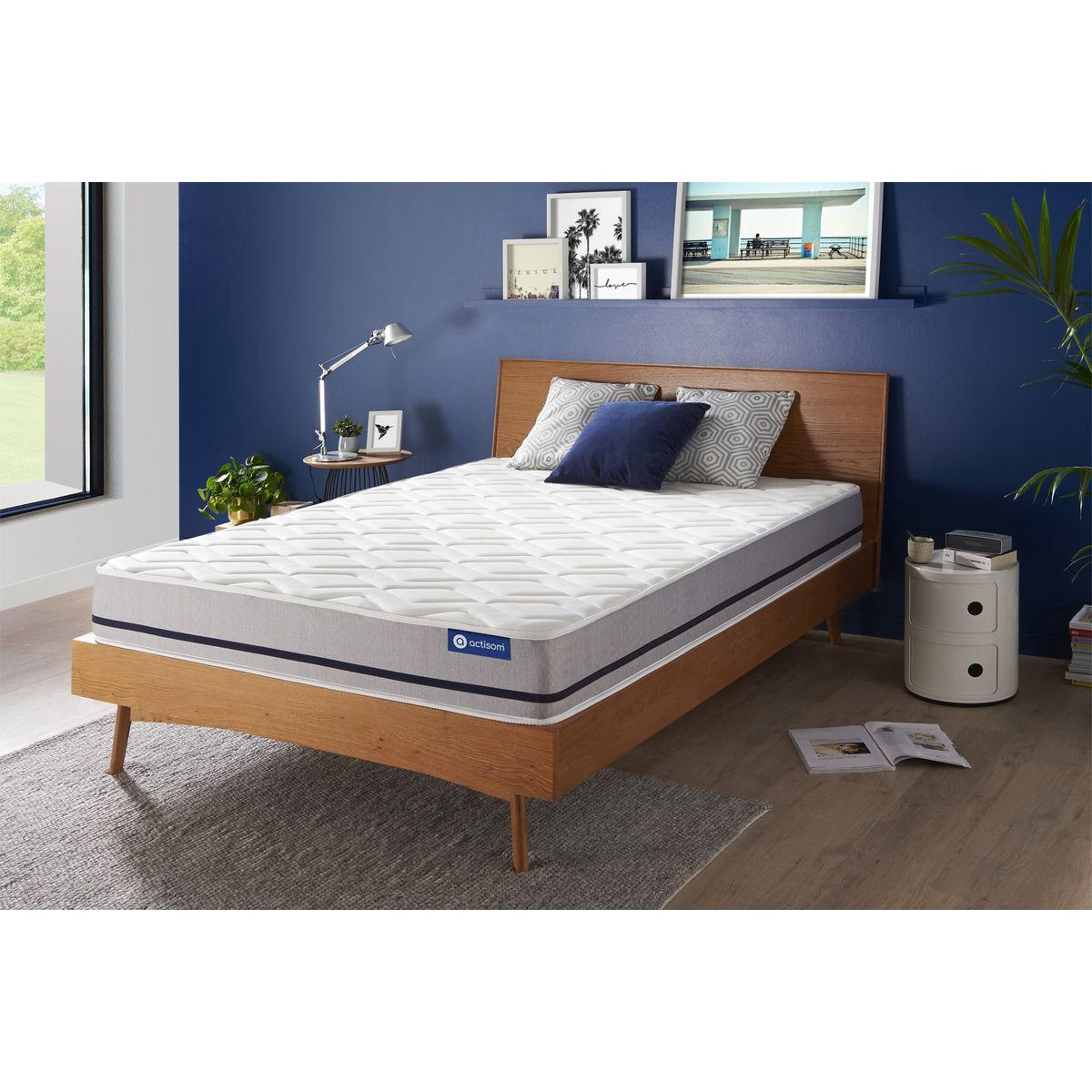 MATRATZE Actiflex soft Taschenfederkern 130 x 200 cm h2 - Weiß, Textil (130/200cm) - ACTISOM
