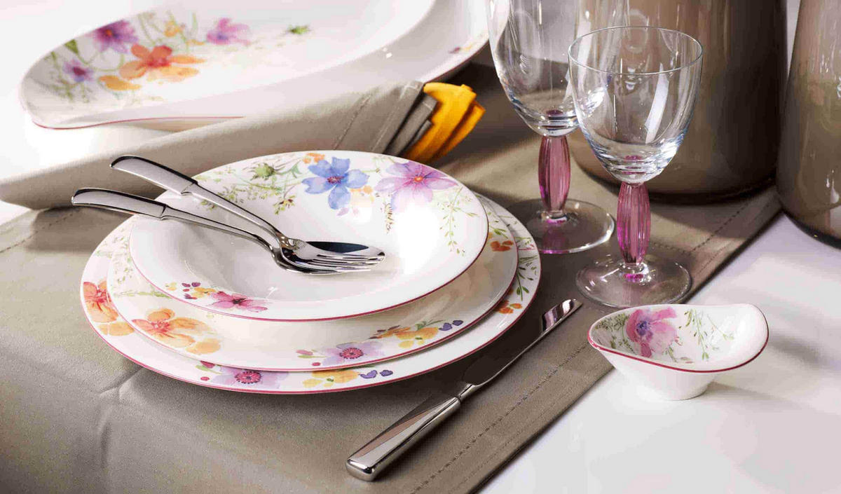 SUPPENTELLER Mariefleur Basic bunt ø 23 cm 6er Set - Multicolor, Keramik (23cm) - Villeroy & Boch