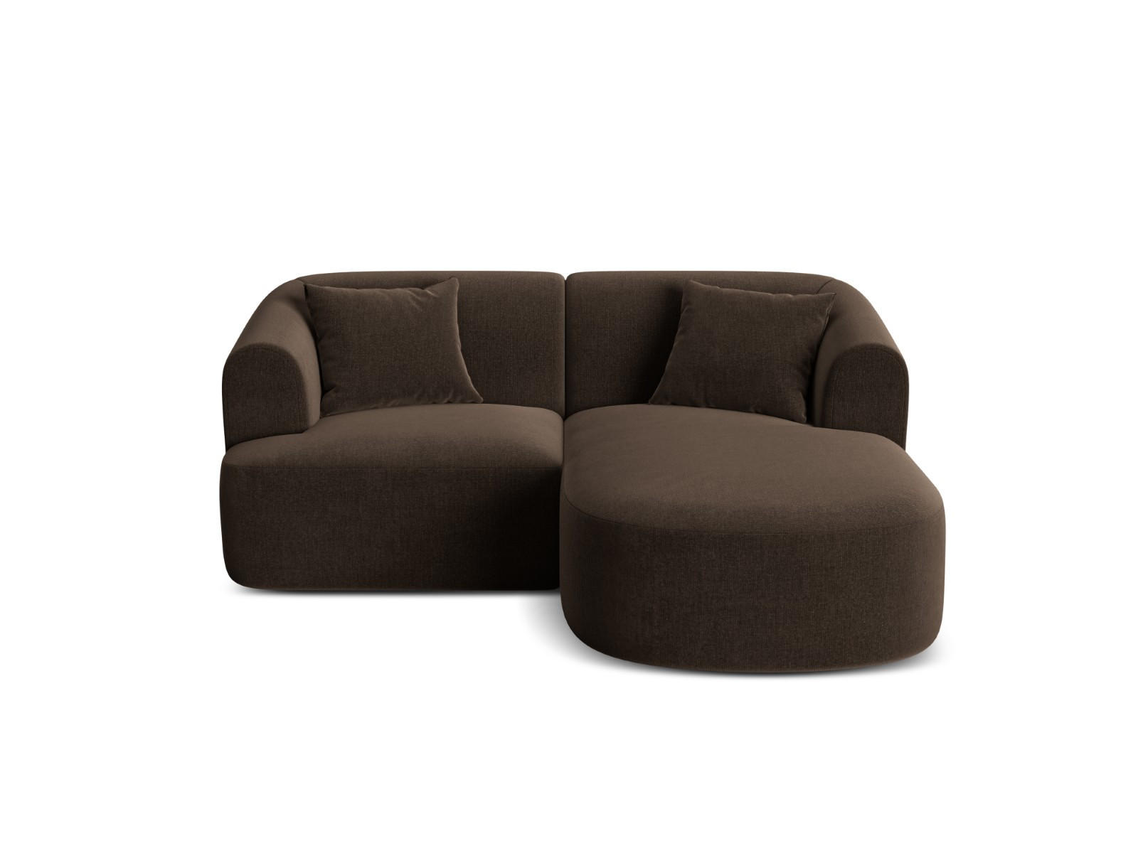 Cosmopolitan Design Modulares-Ecksofa Dunkelbraun 180x156 cm