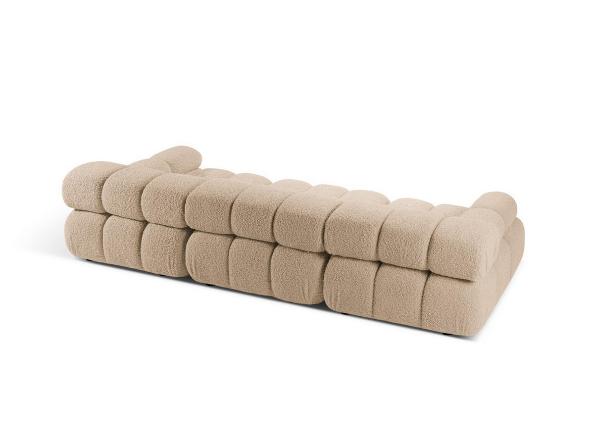 SOFA modular Bellis aus Boucle sandfarben 3 Sitzplätze - Sandfarben, Textil (94/70/282cm) - Micadoni