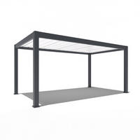 CARPORT Aluminium Pergola 3 x 5,3 M Garage anthrazit - Grau, Metall (300/236/530cm) - WEIDE