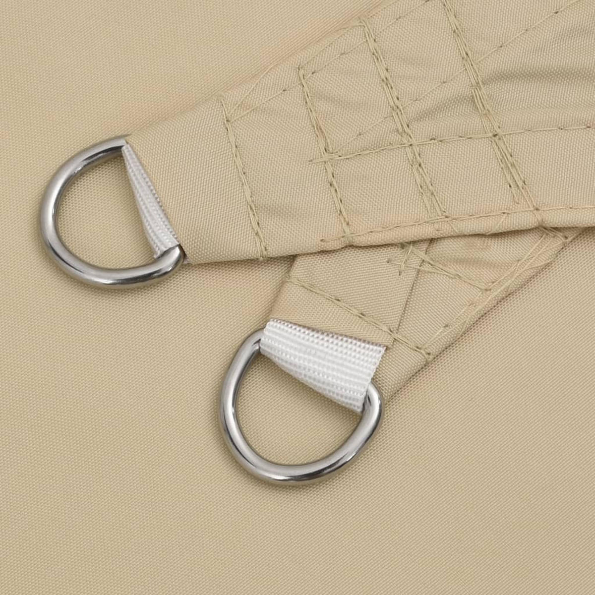 SONNENSEGEL Oxford-Gewebe Quadratisch 6/6 M Beige - Beige, Textil (600/600cm) - vidaXL