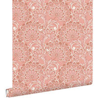 TAPETE Blumenmuster 50 x 900 cm - Terracotta, Papier (50/900cm) - ESTAhome