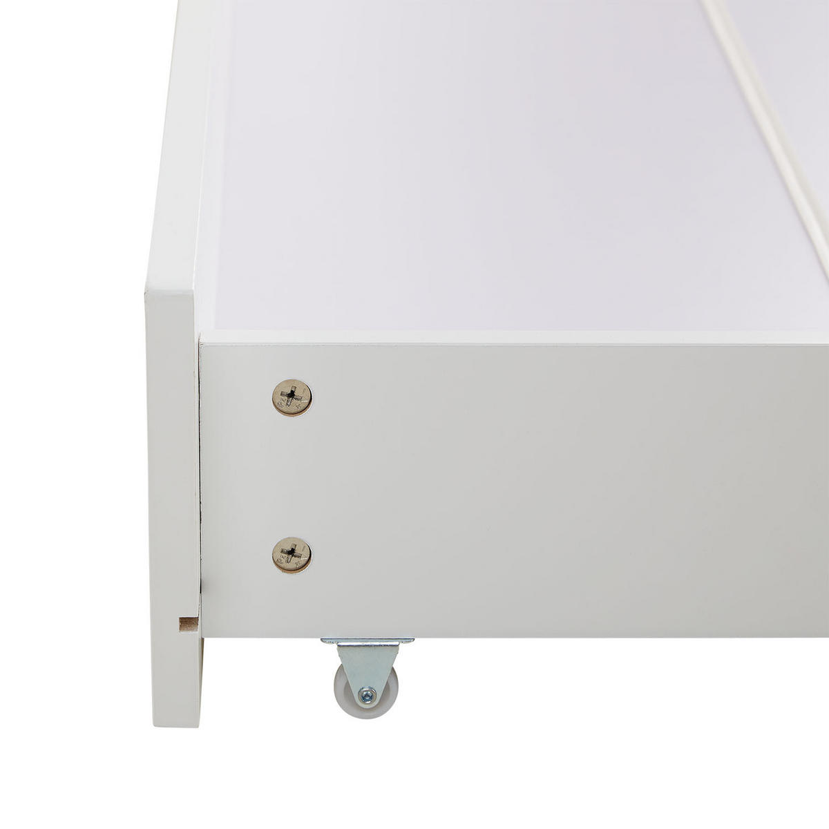 BETTSCHUBKASTEN Weiß 196/17,5/63 cm - Weiß, Holz - Homestyle4u