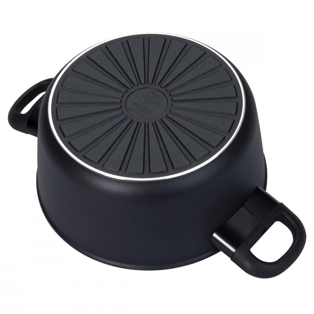 TOPF Schwarz 20/20/15 cm 750029200 - Schwarz, Metall (20cm) - Ballarini