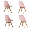 ESSZIMMERSTUHL Kunststoff 4-teilig Rosa - Pink, Kunststoff (48/83/44cm) - Life Interiors