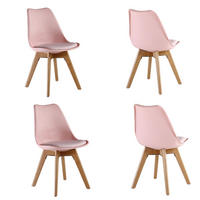 ESSZIMMERSTUHL Kunststoff 4-teilig Rosa - Pink, Kunststoff (48/83/44cm) - Life Interiors