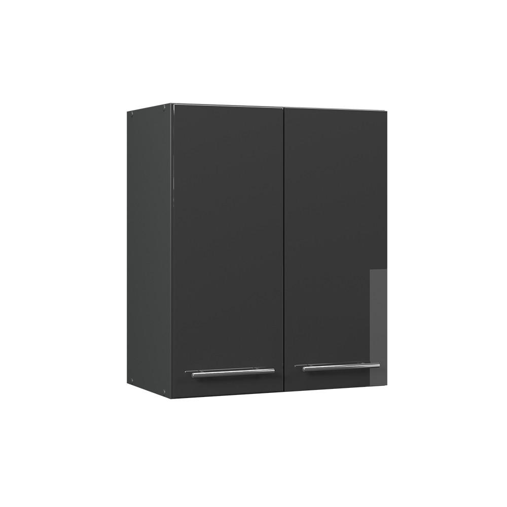 VĚŠÁK NA STĚNU Fame-Line Antracitový vysoký lesk - antracitová/vysoce lesklá černá, kompozitní dřevo (60/72/34.1cm) - Vicco