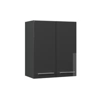 VĚŠÁK NA STĚNU Fame-Line Antracitový vysoký lesk - antracitová/vysoce lesklá černá, kompozitní dřevo (60/72/34.1cm) - Vicco